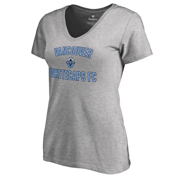 Vancouver Whitecaps FC Fanatics Branded Women's Victory Arch V-Neck T-Shirt - Ash