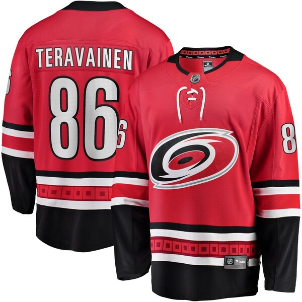 Teuvo Teravainen Carolina Hurricanes Fanatics Branded Home Premier Breakaway Player Jersey - Red