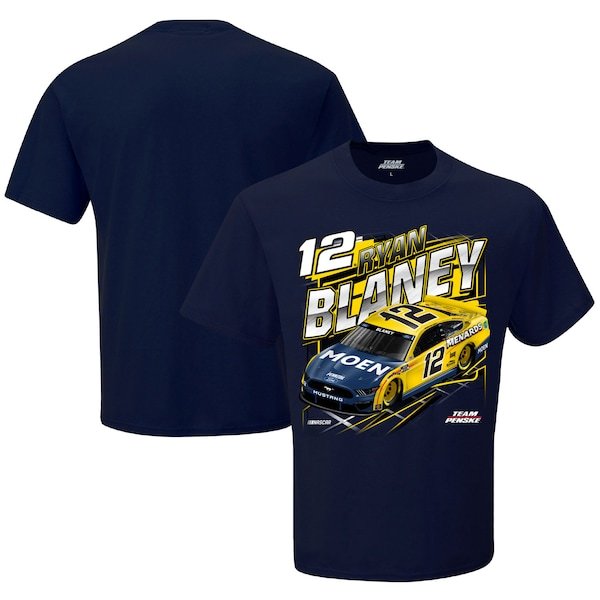 Ryan Blaney Team Penske Menards Qualifying T-Shirt - Navy