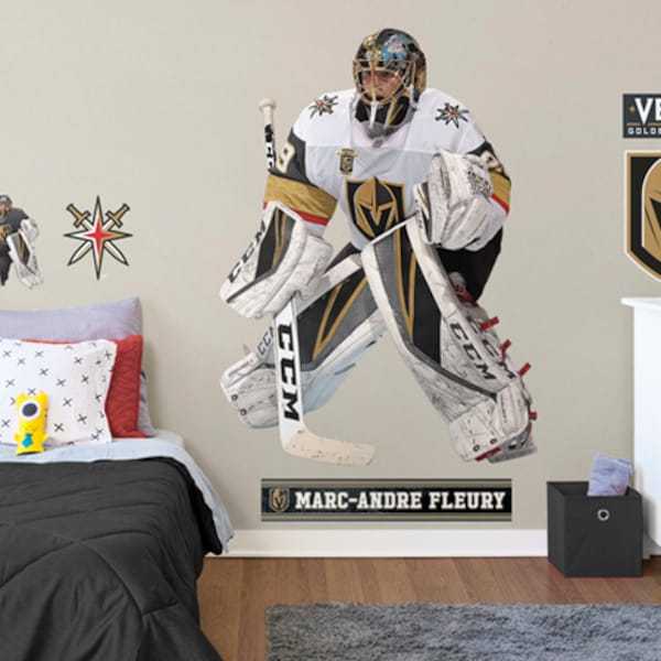 Marc-Andre Fleury Vegas Golden Knights Fathead Life Size Removable Wall Decal