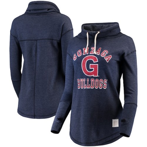 Gonzaga Bulldogs Original Retro Brand Women's Funnel Neck Pullover Sweatshirt - Navy