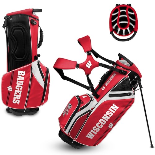 Wisconsin Badgers WinCraft Caddie Carry Hybrid Golf Bag