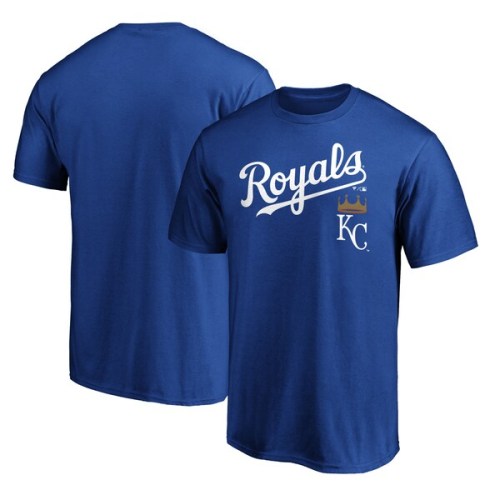 Kansas City Royals Fanatics Branded Team Logo Lockup T-Shirt - Royal