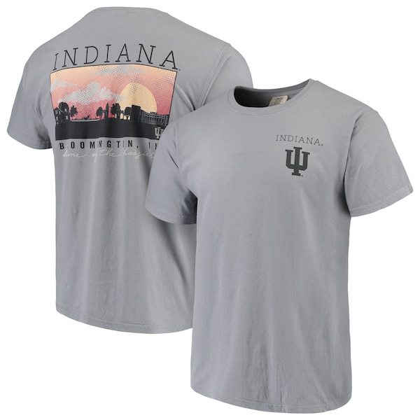 Indiana Hoosiers Comfort Colors Campus Scenery T-Shirt - Gray