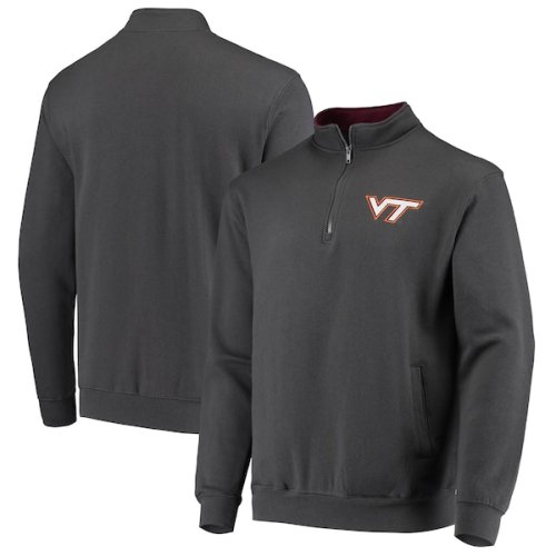Virginia Tech Hokies Colosseum Tortugas Logo Quarter-Zip Jacket - Charcoal