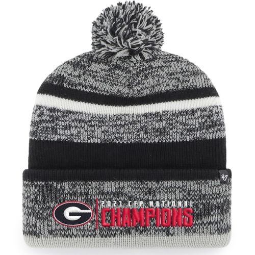 Georgia Bulldogs '47 College Football Playoff 2021 National Champions Northward Cuffed Pom Knit Hat - Black