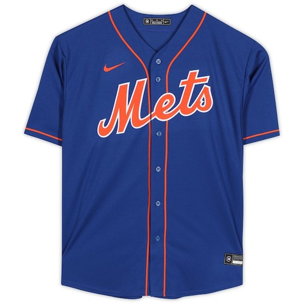 Pete Alonso New York Mets Fanatics Authentic Autographed Blue Nike Replica Jersey