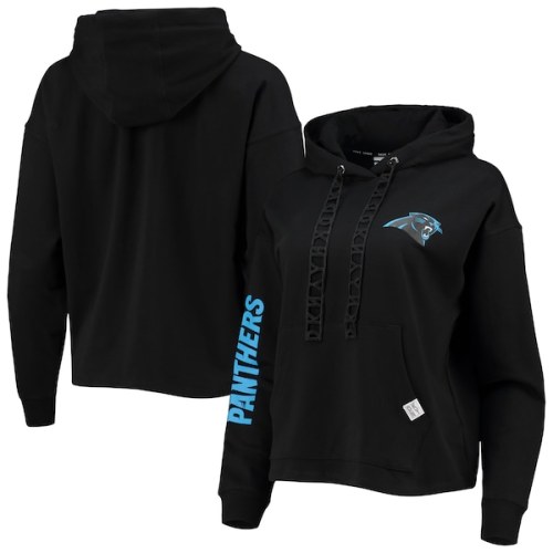 Carolina Panthers DKNY Sport Women's Staci Pullover Hoodie - Black