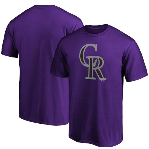 Colorado Rockies Fanatics Branded Official Logo T-Shirt - Purple