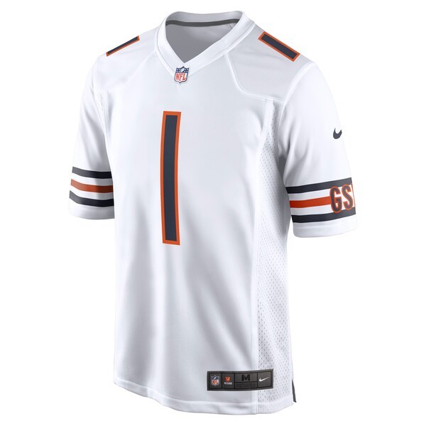 Justin Fields Chicago Bears Nike 2021 NFL Draft First Round Pick Game Jersey - White