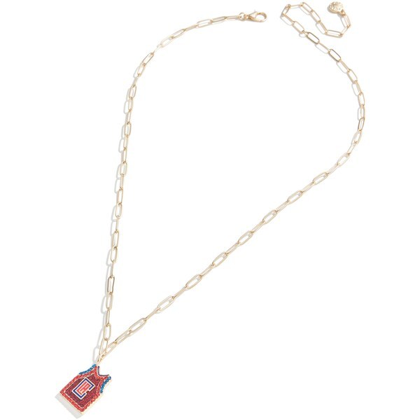 LA Clippers Jersey Necklace