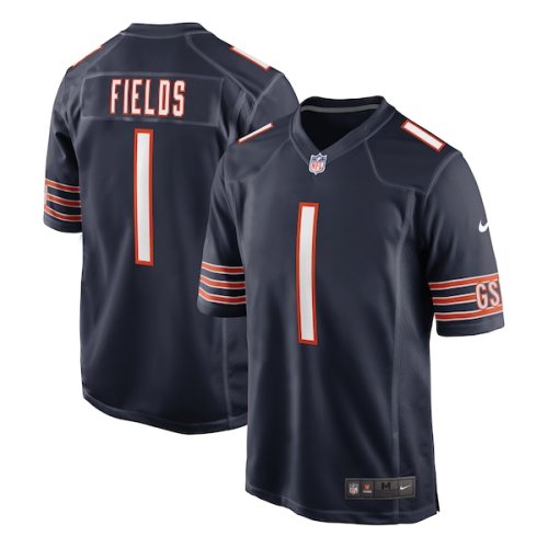 Justin Fields Chicago Bears Nike 2021 NFL Draft First Round Pick Game Jersey - Navy