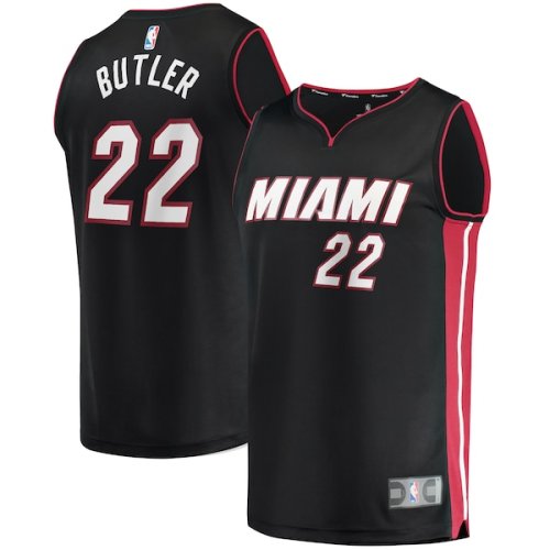 Jimmy Butler Miami Heat Fanatics Branded Youth 2019/20 Fast Break Replica Jersey Black - Icon Edition
