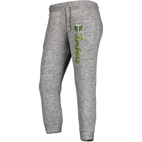 Portland Timbers Fanatics Branded Women's Cozy Collection MLS Steadfast Crop Jogger Pant - Heathered Gray