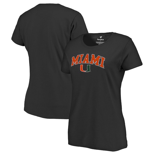 Miami Hurricanes Women's Campus T-Shirt - Black