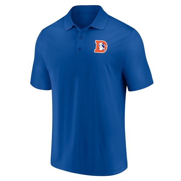 Denver Broncos Fanatics Branded Home & Away Throwback 2-Pack Polo Set - Royal/Orange