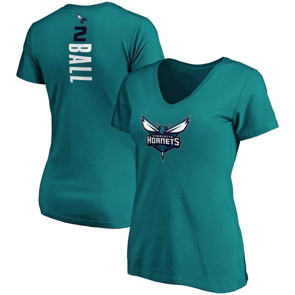 LaMelo Ball Charlotte Hornets Fanatics Branded Women's Playmaker Name & Number V-Neck T-Shirt - Teal