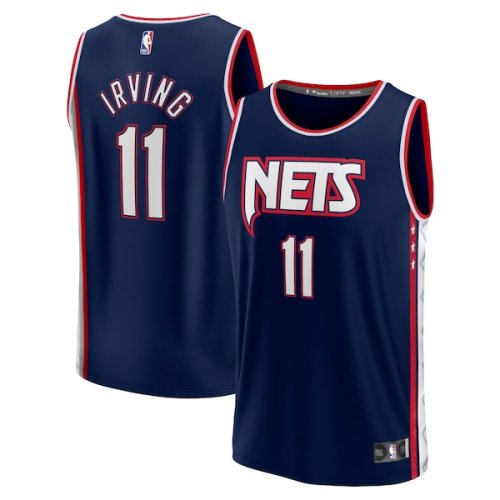 Kyrie Irving Brooklyn Nets Fanatics Branded 2021/22 Fast Break Replica Jersey - City Edition - Navy