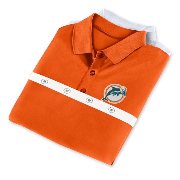 Miami Dolphins Fanatics Branded Home & Away Throwback 2-Pack Polo Set - Orange/White