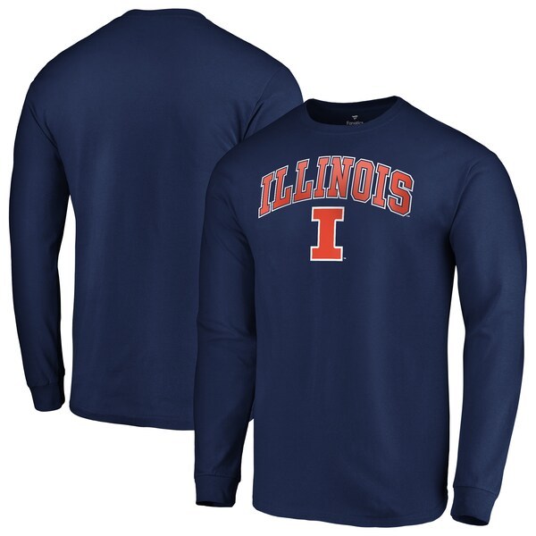 Illinois Fighting Illini Fanatics Branded Campus Long Sleeve T-Shirt - Navy
