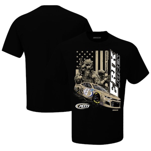 Erik Jones Checkered Flag U.S. Airforce Special Warfare Graphic 1-Spot T-Shirt - Black