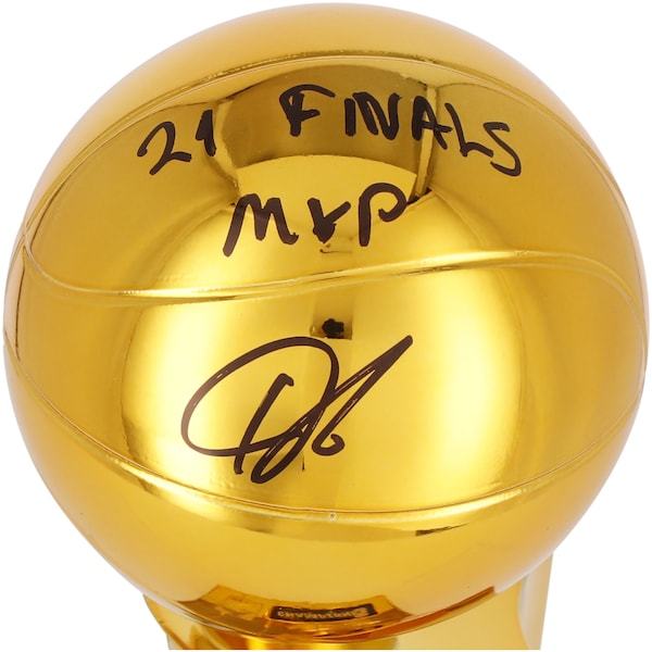 Giannis Antetokounmpo Milwaukee Bucks Fanatics Authentic Autographed NBA Larry O'Brien Replica Trophy with "21 Finals MVP" Inscription