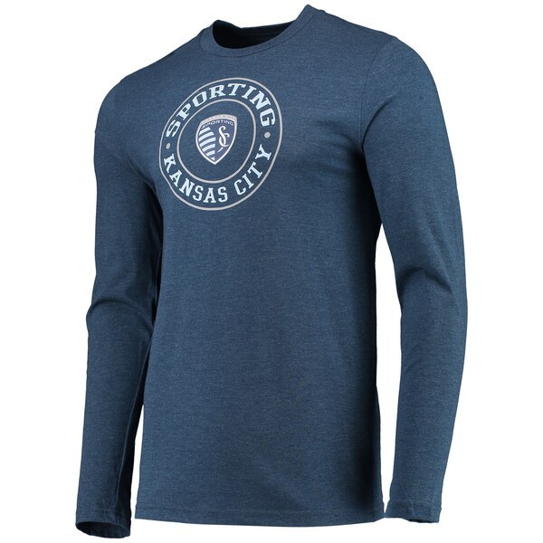 Sporting Kansas City Concepts Sport Meter Long Sleeve T-Shirt & Pants Sleep Set - Navy/Sky Blue