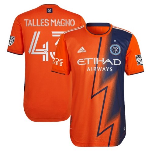 Talles Magno New York City FC adidas 2022 The Volt Kit Authentic Player Jersey - Orange