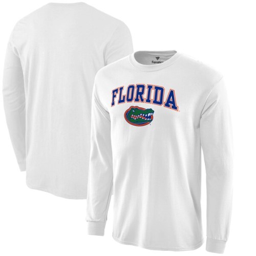 Florida Gators Fanatics Branded Campus Logo Long Sleeve T-Shirt - White
