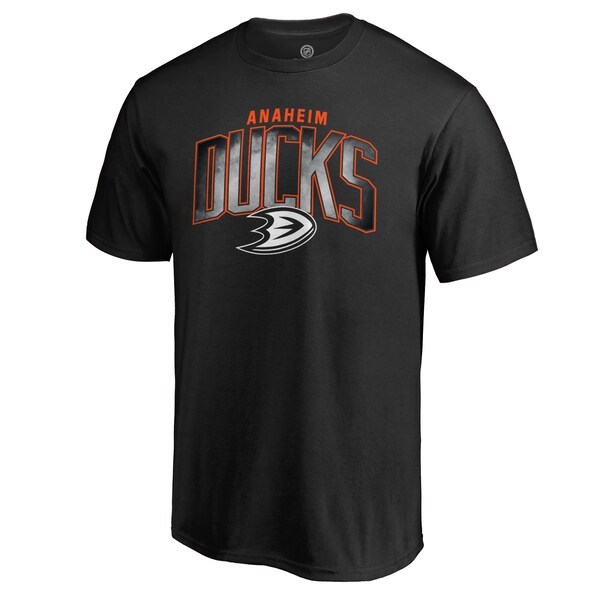 Anaheim Ducks Fanatics Branded Arch Smoke T-Shirt - Black