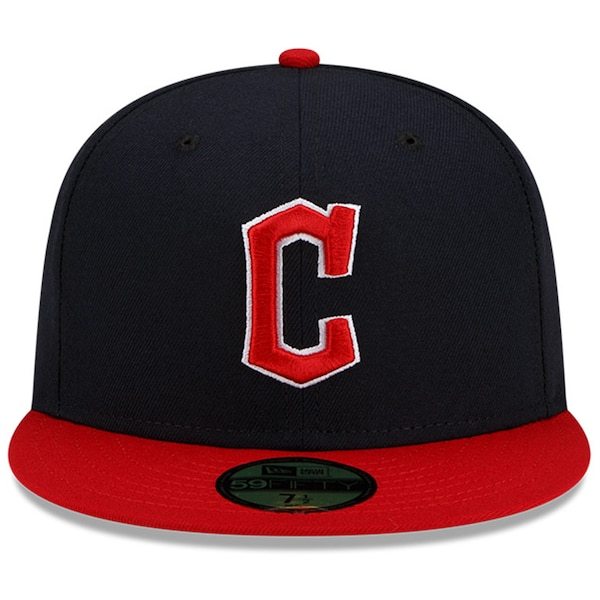 Cleveland Guardians New Era Home Authentic Collection On-Field 59FIFTY Fitted Hat - Navy/Red