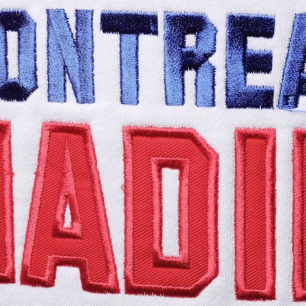 Montreal Canadiens Fanatics Branded Big & Tall Colorblock Fleece Hoodie - Red/Blue