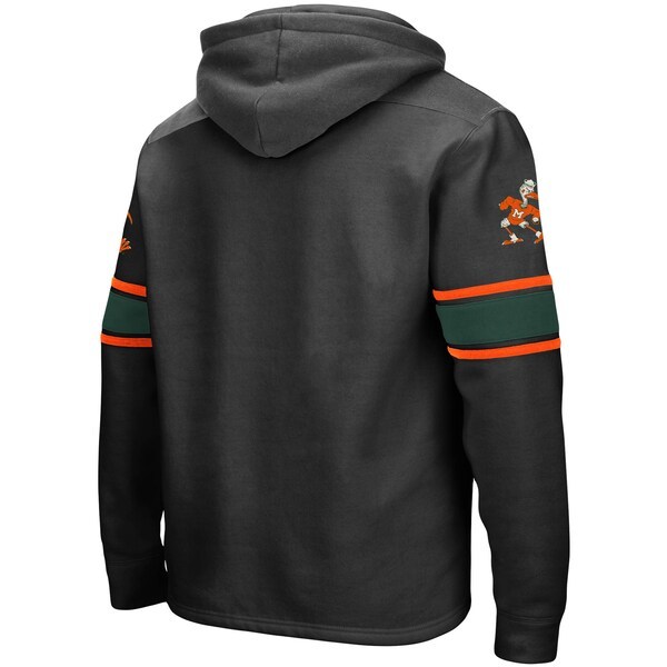 Miami Hurricanes Colosseum 2.0 Lace-Up Logo Pullover Hoodie - Black