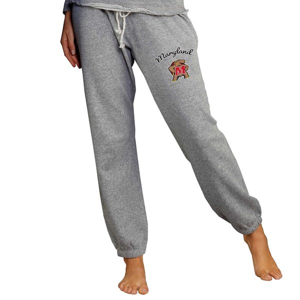 Maryland Terrapins Concepts Sport Women's Mainstream Knit Jogger Pants - Gray