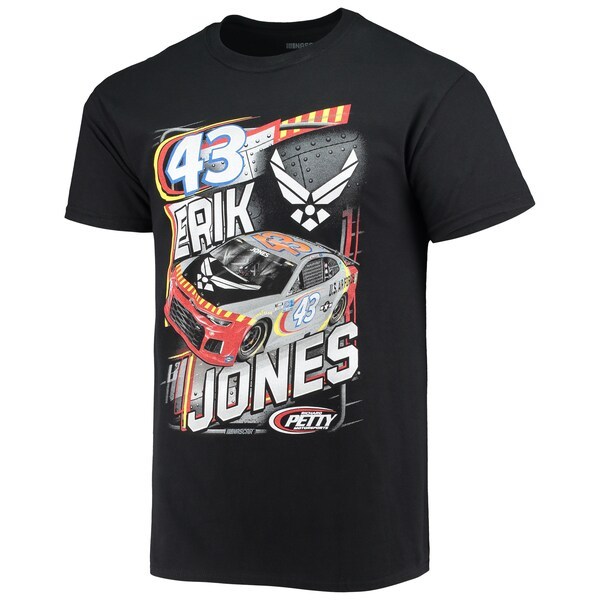 Erik Jones Checkered Flag 1-Spot US Air Force T-Shirt - Black