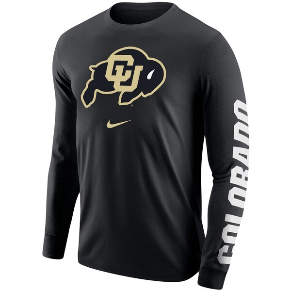 Colorado Buffaloes Nike Team Lockup 2-Hit Long Sleeve T-Shirt - Black