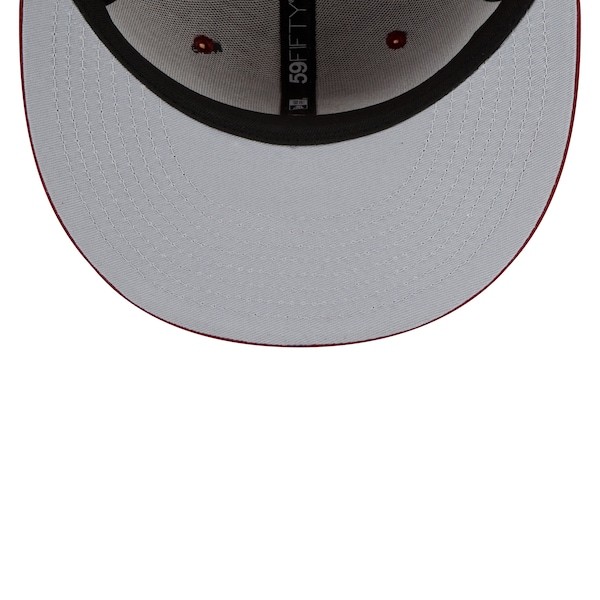 Cleveland Cavaliers New Era Back Half 59FIFTY Fitted Hat - Wine