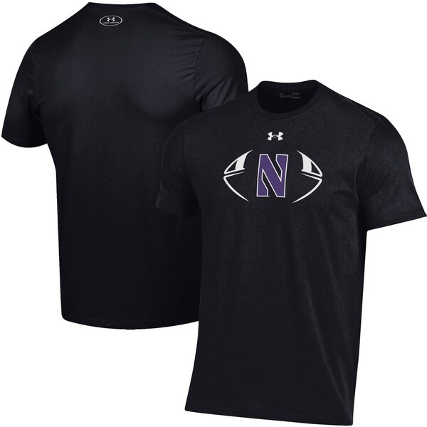 Northwestern Wildcats Under Armour Football Icon 2.0 Performance T-Shirt - Black