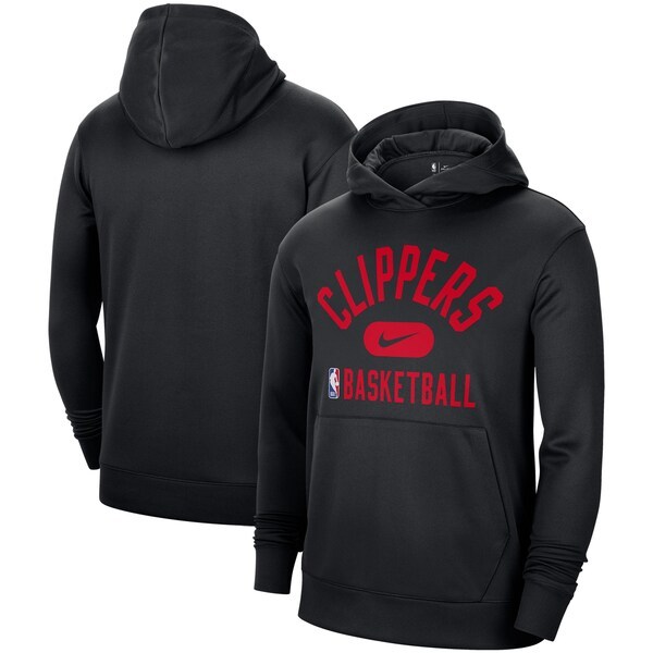 LA Clippers Nike 2021-2022 Spotlight On Court Performance Practice Pullover Hoodie - Black