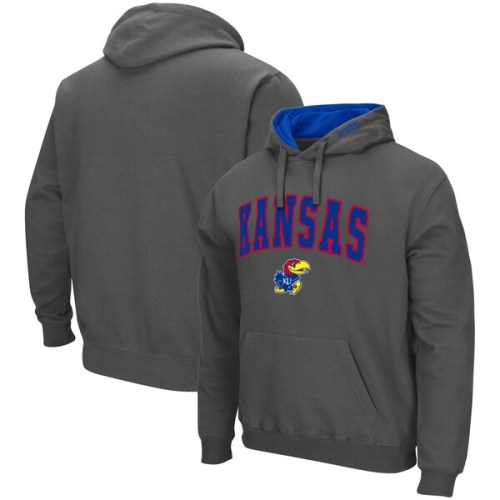 Kansas Jayhawks Colosseum Arch & Logo 3.0 Pullover Hoodie - Charcoal