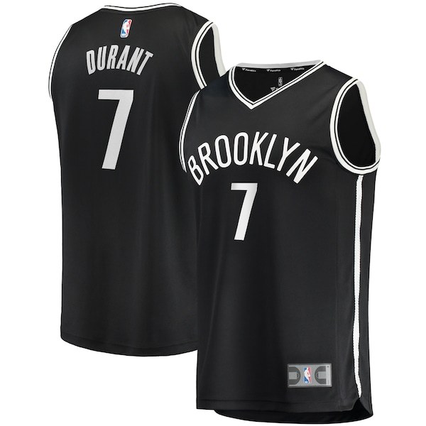 Kevin Durant Brooklyn Nets Fanatics Branded 2019/20 Fast Break Replica Jersey Black - Icon Edition
