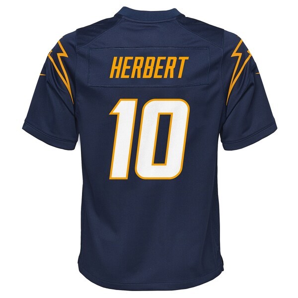 Justin Herbert Los Angeles Chargers Nike Youth Team Game Alternate Jersey - Navy
