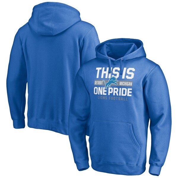 Detroit Lions Fanatics Branded Hometown Collection This is One Pride Pullover Hoodie - Blue