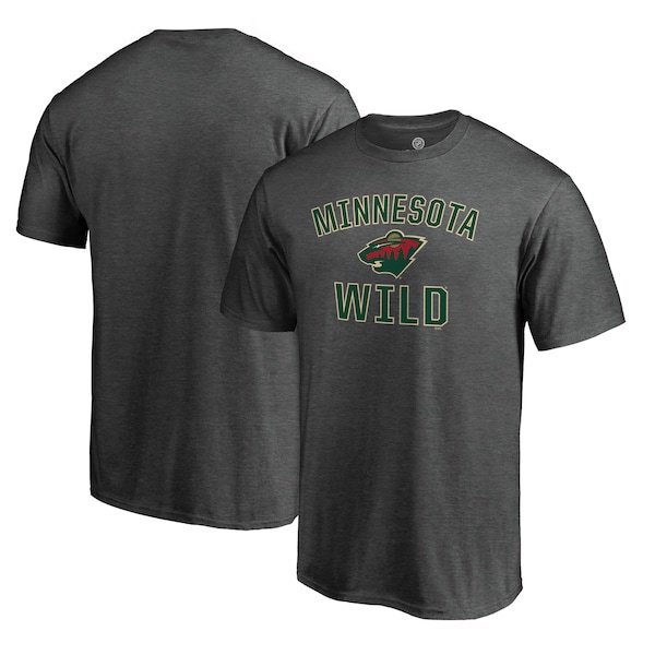 Minnesota Wild Fanatics Branded Team Victory Arch T-Shirt - Heathered Charcoal
