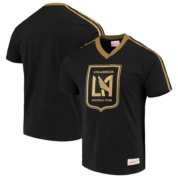 LAFC Mitchell & Ness Overtime Win V-Neck T-Shirt - Black