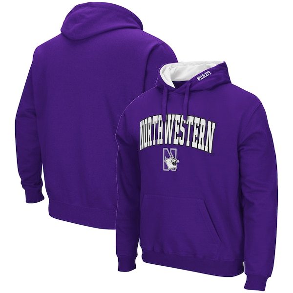Northwestern Wildcats Colosseum Arch & Logo 3.0 Pullover Hoodie - Purple