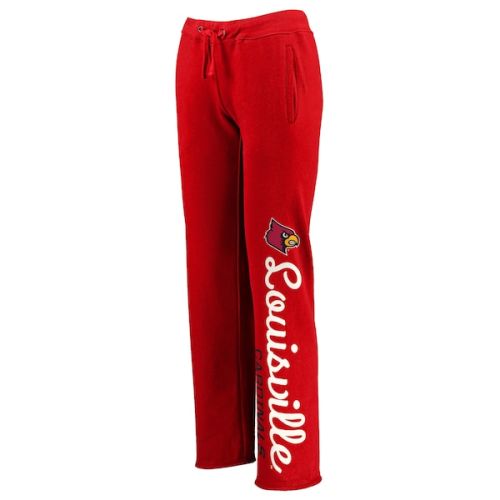 Louisville Cardinals Women's Cozy Fleece Sweatpants - Red