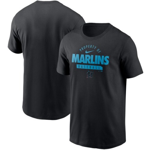 Miami Marlins Nike Primetime Property Of Practice T-Shirt - Black