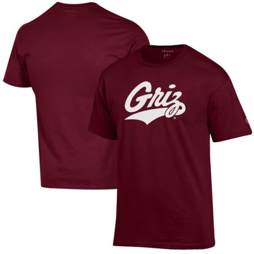 Montana Grizzlies Champion Primary Jersey T-Shirt - Maroon