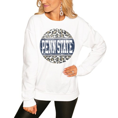 Penn State Nittany Lions Women's Scoop & Score Pullover Sweatshirt - White
